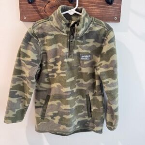 Eddie Bauer Kids Camo Fleece 1/4 Zip XS 5/6